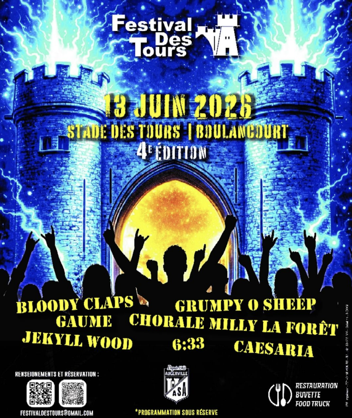 Affiche officielle du Festival des Tours 2026 fournie pour la communication YOVÉ