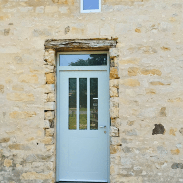 porte entree acier belm ral 7035 maison en pierre renovation